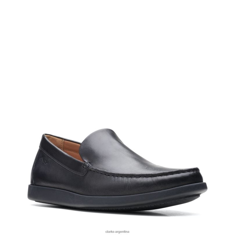 Clarks hombres 2FZPZ3738 clarks ferius creek cuero negro cuero negro