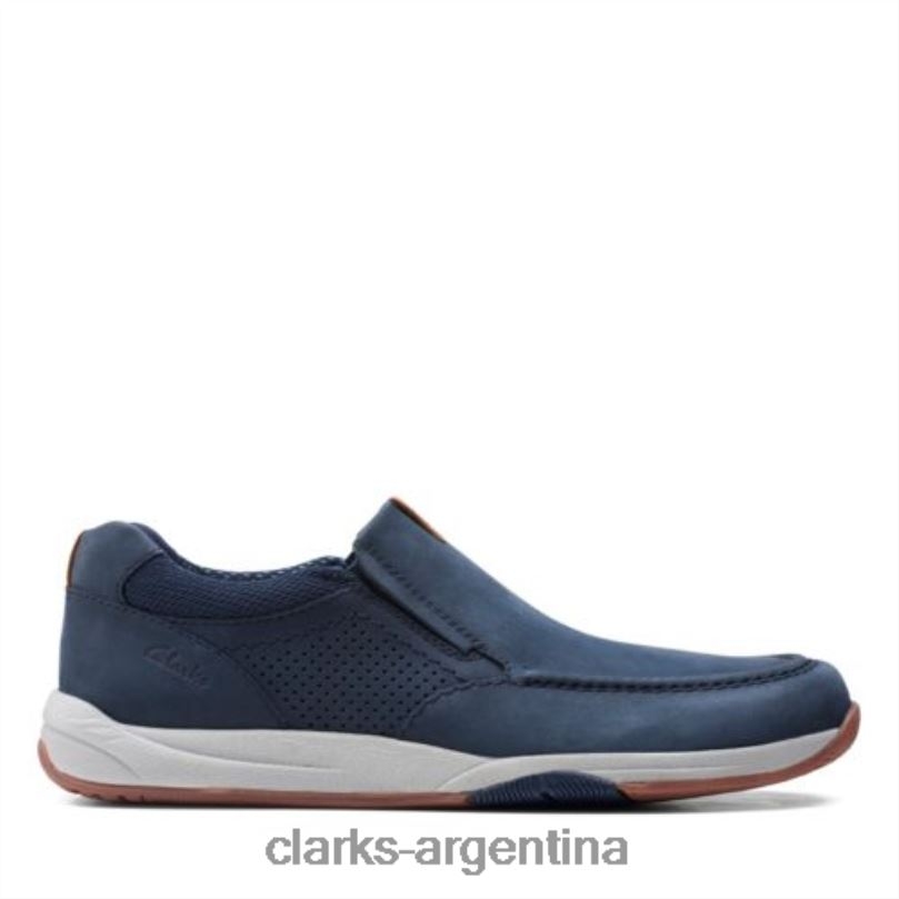 Clarks hombres 2FZPZ4391 langton step clarks nobuk azul marino nubuck azul marino