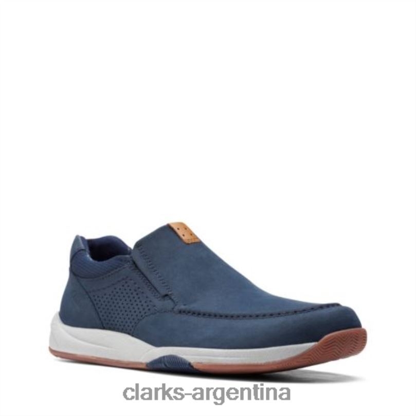 Clarks hombres 2FZPZ4391 langton step clarks nobuk azul marino nubuck azul marino