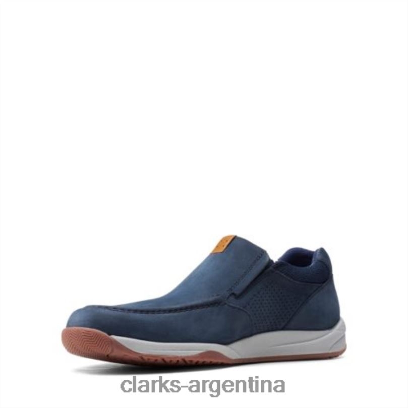 Clarks hombres 2FZPZ4391 langton step clarks nobuk azul marino nubuck azul marino