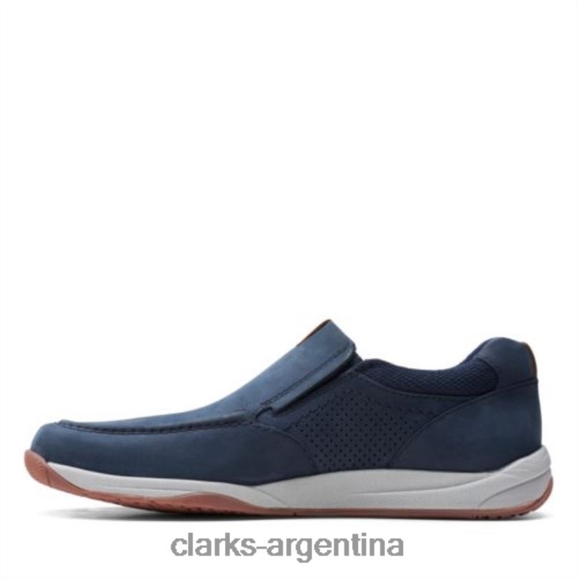 Clarks hombres 2FZPZ4391 langton step clarks nobuk azul marino nubuck azul marino