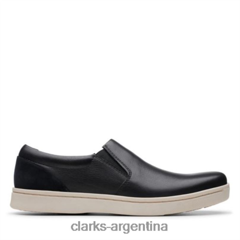 Clarks hombres 2FZPZ4394 clarks kitna free cuero negro cuero negro