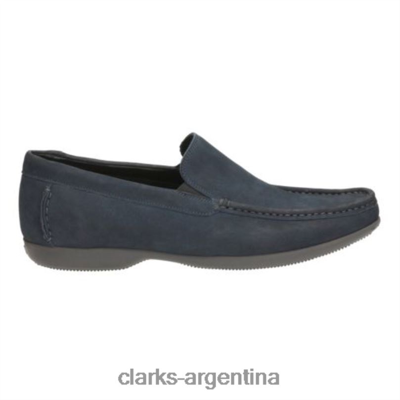 Clarks hombres 2FZPZ4396 denim cuero fino sol clarks cuero de mezclilla