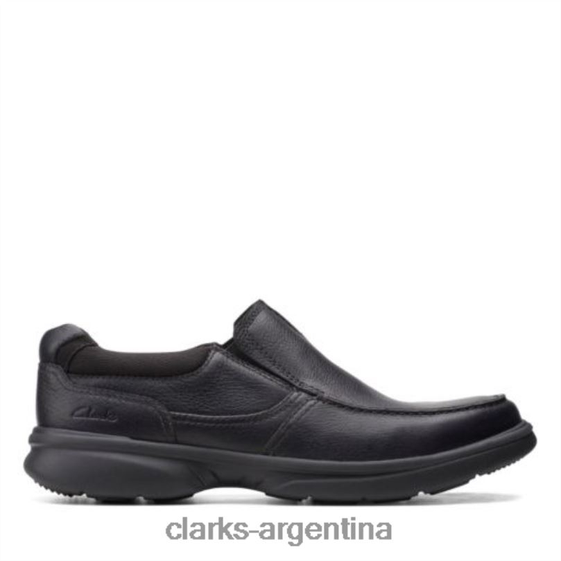 Clarks hombres 2FZPZ4398 clarks bradley free de cuero negro cuero negro