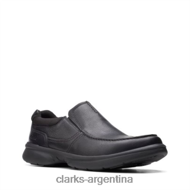 Clarks hombres 2FZPZ4398 clarks bradley free de cuero negro cuero negro