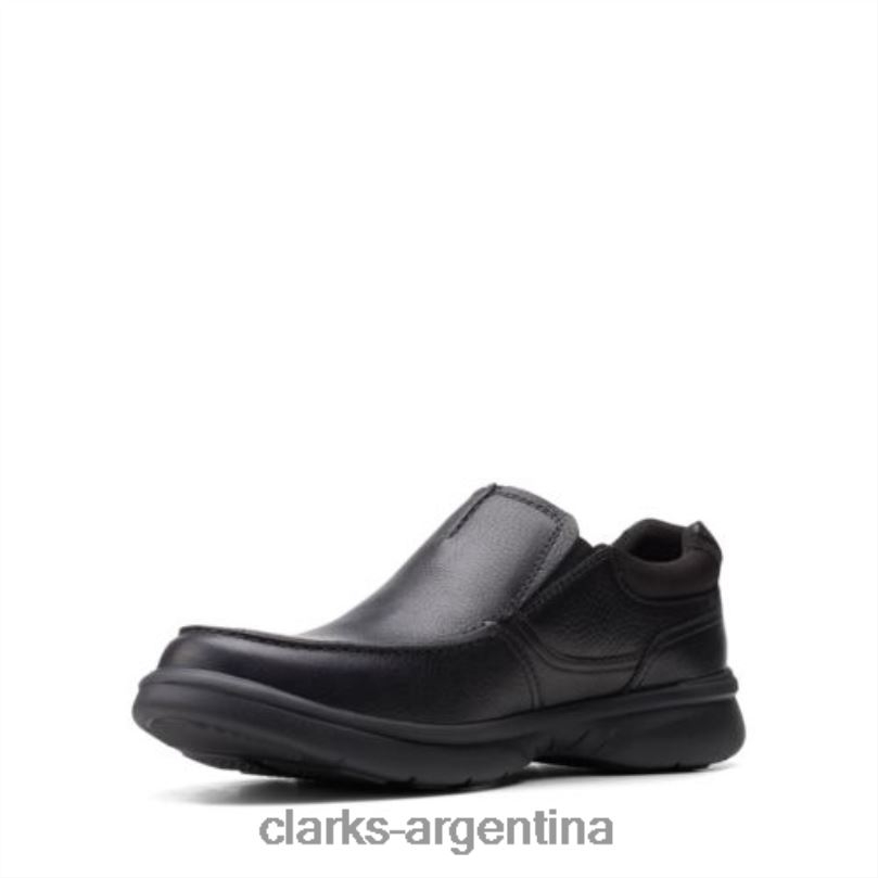 Clarks hombres 2FZPZ4398 clarks bradley free de cuero negro cuero negro