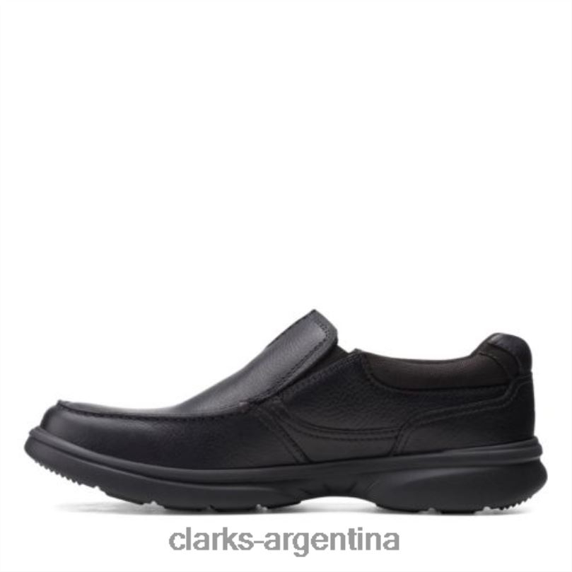 Clarks hombres 2FZPZ4398 clarks bradley free de cuero negro cuero negro