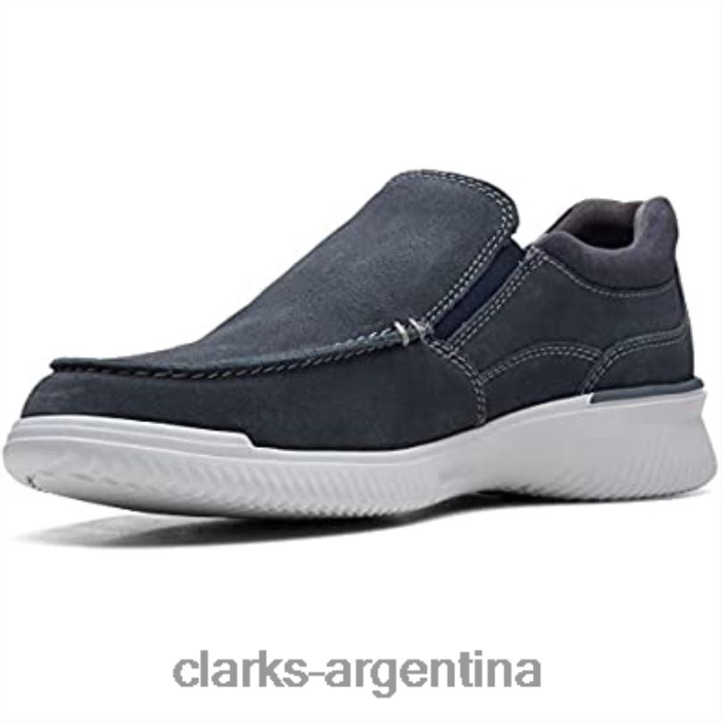 Clarks hombres 2FZPZ691 Mocasines Donaway Free de Clarks Waxy azul marino para hombre