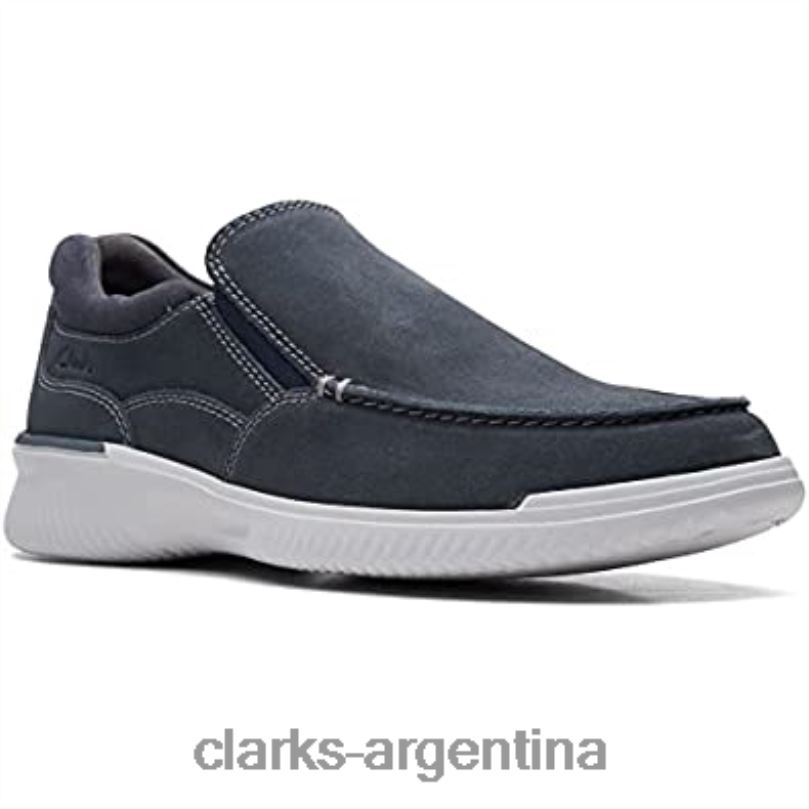 Clarks hombres 2FZPZ691 Mocasines Donaway Free de Clarks Waxy azul marino para hombre
