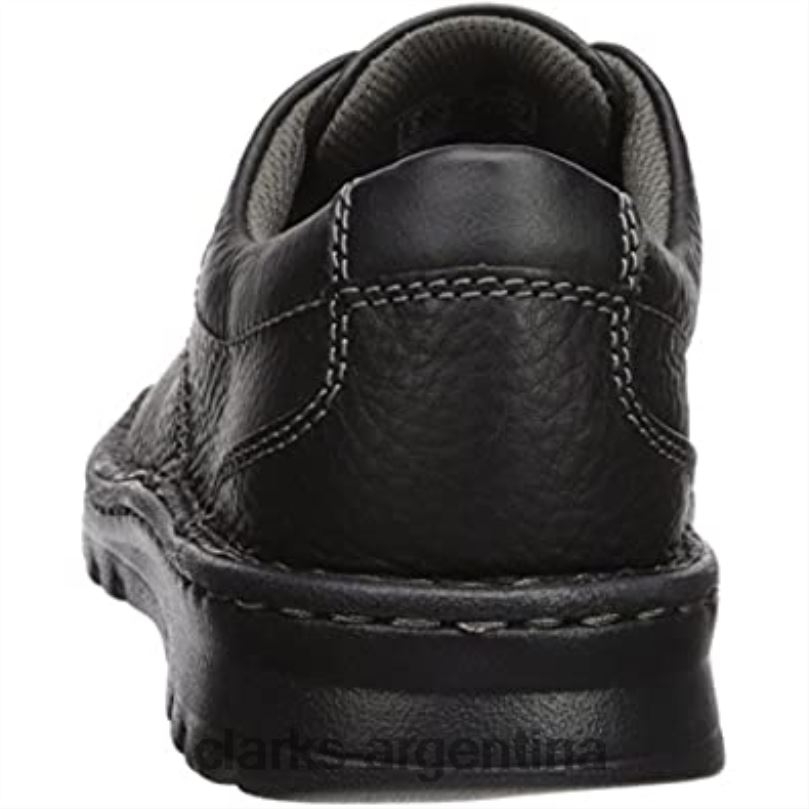 Clarks hombres 2FZPZ921 Mocasines con delantal Vanek de cuero aceitoso negro de Clarks para hombre cuero negro aceitoso