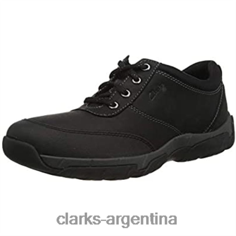 Clarks hombres 2FZPZ1559 zapato de senderismo clarks grove edge ii para hombre de cuero negro cuero negro