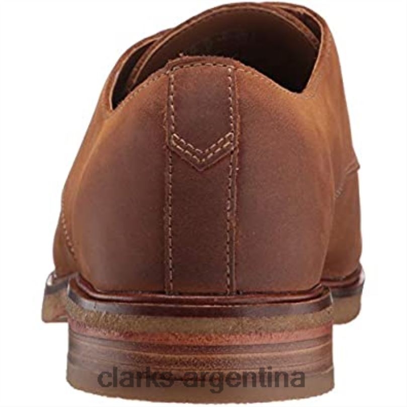 Clarks hombres 2FZPZ2039 clarks clarkdale moon de cuero tostado oscuro para hombre