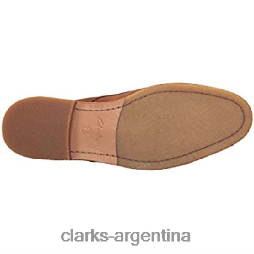 Clarks hombres 2FZPZ2039 clarks clarkdale moon de cuero tostado oscuro para hombre