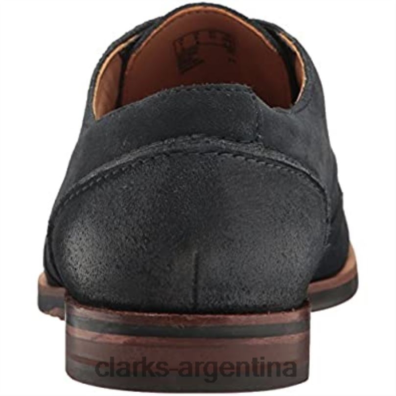 Clarks hombres 2FZPZ2506 Clarks Broyd Wing Broyd Wing ante azul marino para hombre gamuza azul marino