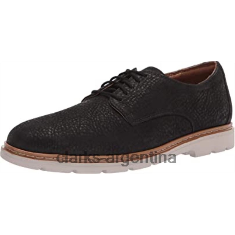 Clarks hombres 2FZPZ2873 Zapatos bajos clarks lug lite de nobuk negro para hombre nubuck negro