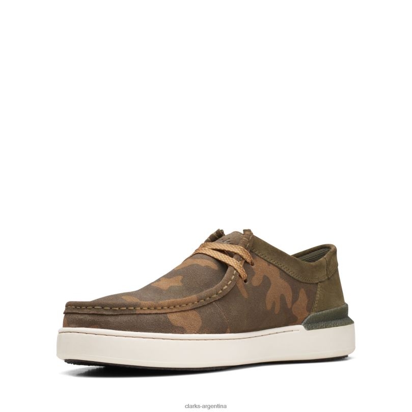 Clarks hombres 2FZPZ3520 clarks court lite wally combi oliva oscuro combinación oliva oscuro