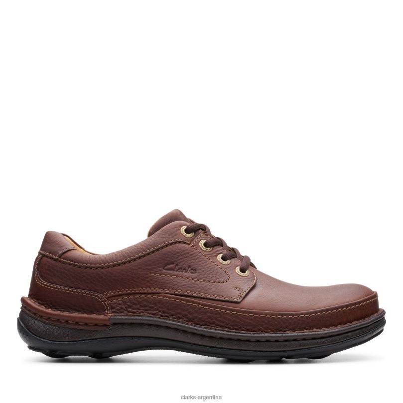 Clarks hombres 2FZPZ3528 caoba ny cuero clarks naturaleza tres cuero caoba