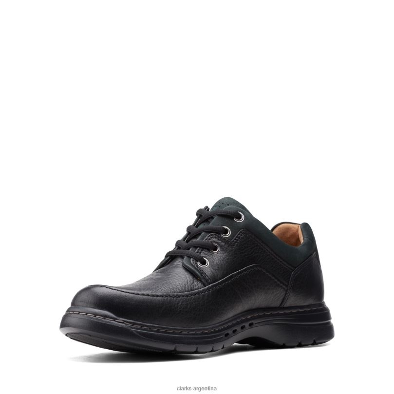 Clarks hombres 2FZPZ3646 clarks de cuero caídos negros un brawley lace cuero negro caído