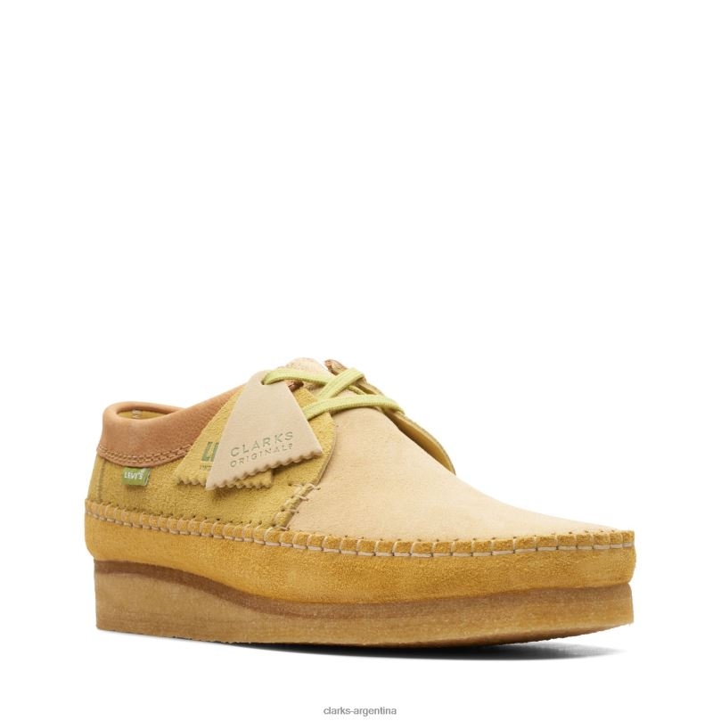 Clarks hombres 2FZPZ3654 Clarks amarillos tejedores amarillo