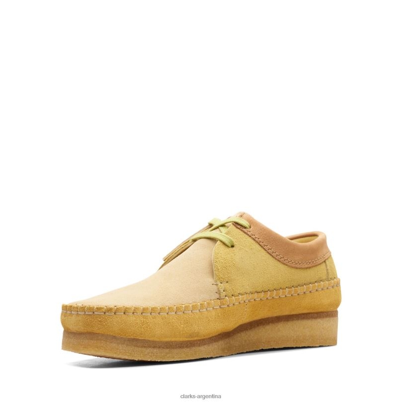 Clarks hombres 2FZPZ3654 Clarks amarillos tejedores amarillo