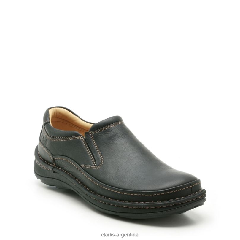 Clarks hombres 2FZPZ3671 naturaleza fácil clarks cuero negro cuero negro