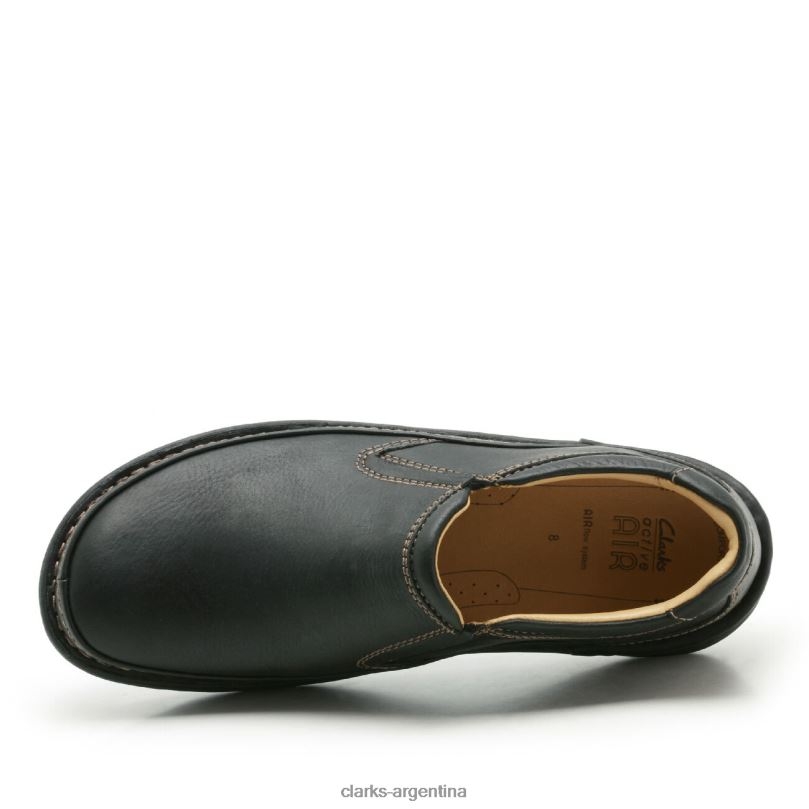 Clarks hombres 2FZPZ3671 naturaleza fácil clarks cuero negro cuero negro