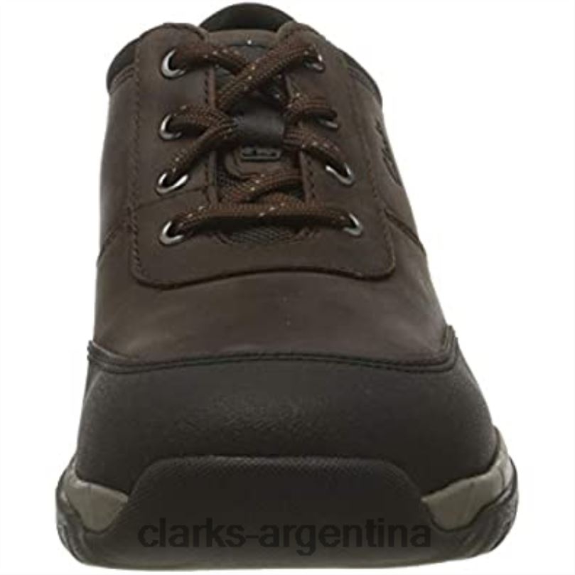 Clarks hombres 2FZPZ439 zapato de senderismo clarks grove edge ii para hombre cuero marrón cuero marrón