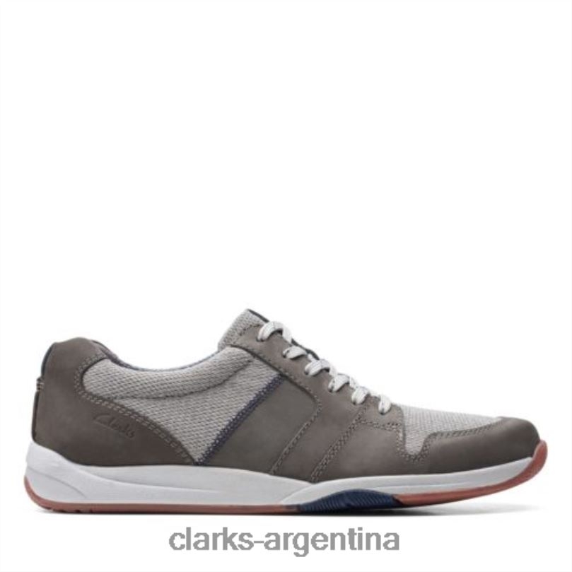 Clarks hombres 2FZPZ4425 clarks combi langton encaje gris combinado gris