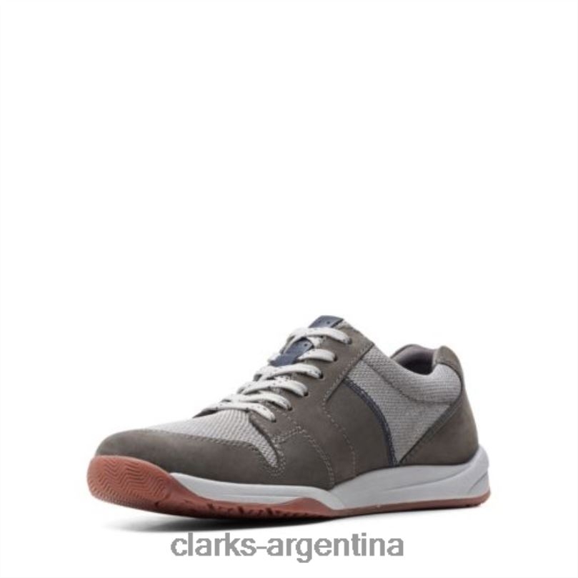 Clarks hombres 2FZPZ4425 clarks combi langton encaje gris combinado gris