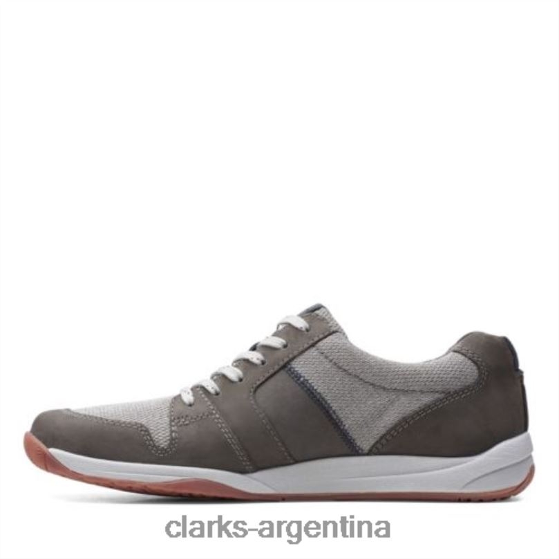 Clarks hombres 2FZPZ4425 clarks combi langton encaje gris combinado gris