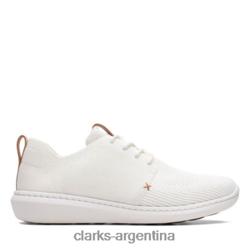 Clarks hombres 2FZPZ4437 paso urbano mezcla clarks blanco blanco