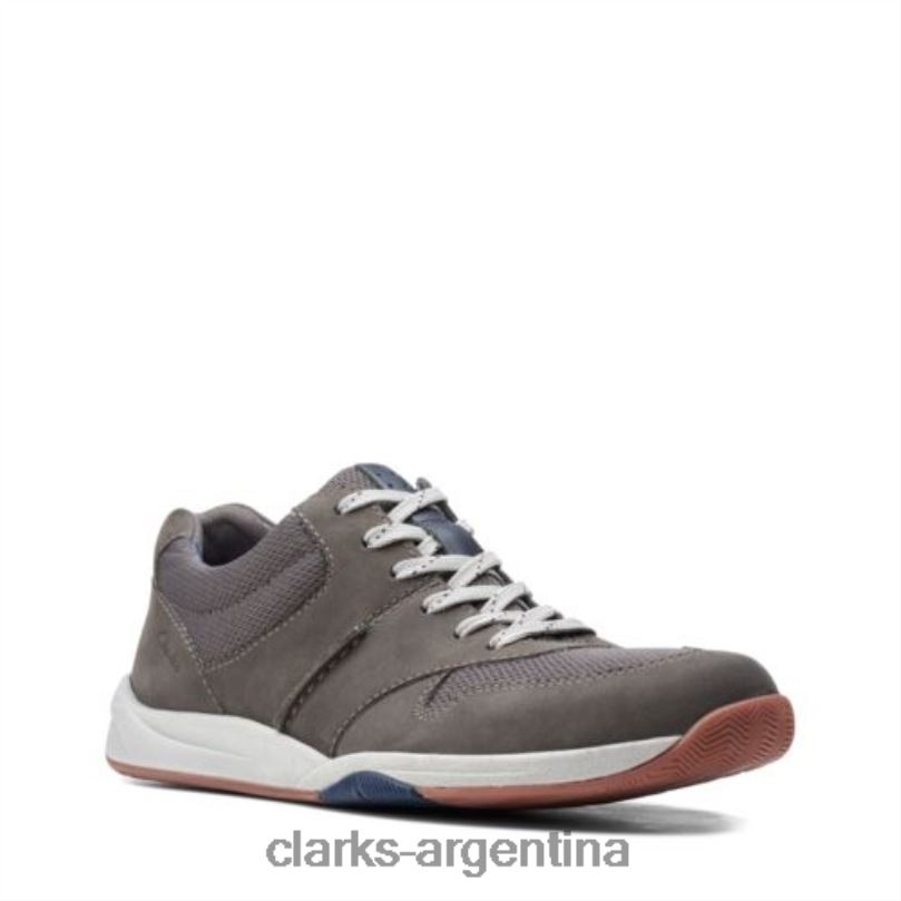 Clarks hombres 2FZPZ4438 clarks langton race nobuk gris nubuck gris