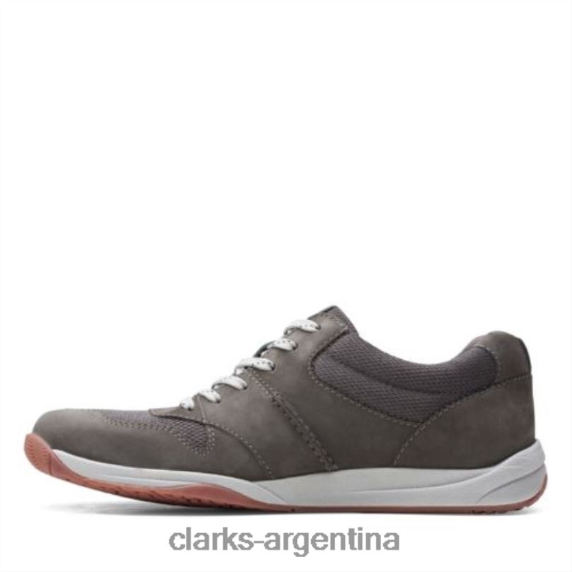 Clarks hombres 2FZPZ4438 clarks langton race nobuk gris nubuck gris