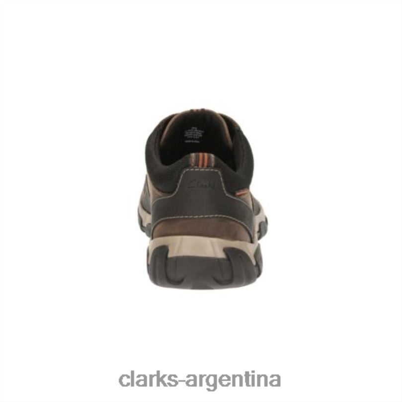 Clarks hombres 2FZPZ4446 Clarks de cuero marrón Walbeck Edge cuero marrón