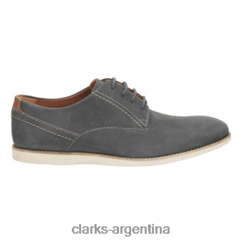 Clarks hombres 2FZPZ4447 franson liso clarks nubuck azul nubuck azul