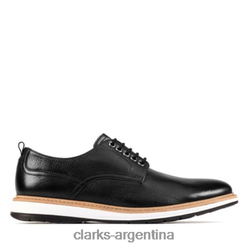 Clarks hombres 2FZPZ4453 chantry walk clarks cuero negro cuero negro