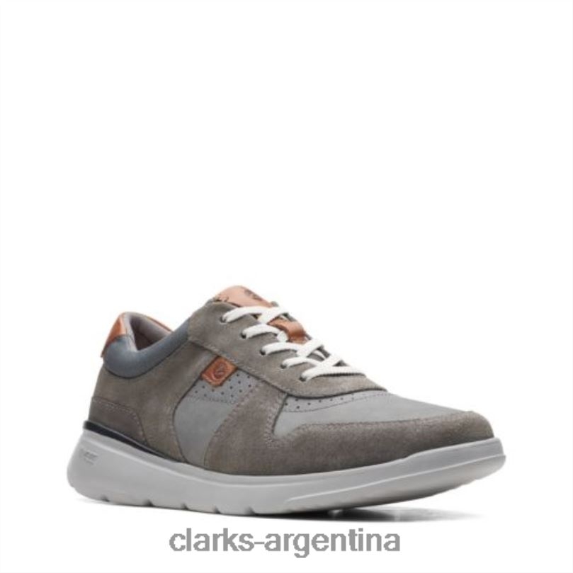 Clarks hombres 2FZPZ4454 clarks combi gaskill vibe gris oscuro combinado gris oscuro