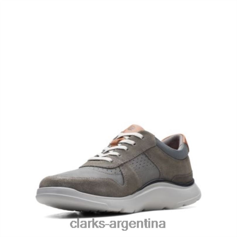Clarks hombres 2FZPZ4454 clarks combi gaskill vibe gris oscuro combinado gris oscuro