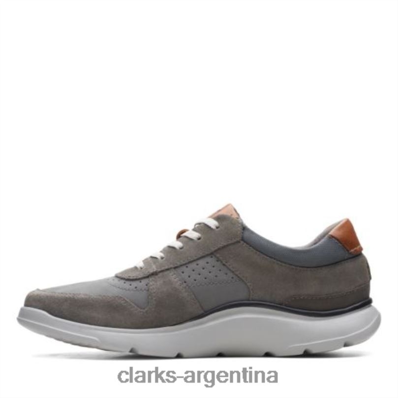 Clarks hombres 2FZPZ4454 clarks combi gaskill vibe gris oscuro combinado gris oscuro