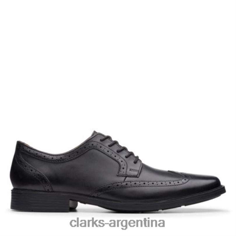 Clarks hombres 2FZPZ4455 tilden ala clarks cuero negro cuero negro