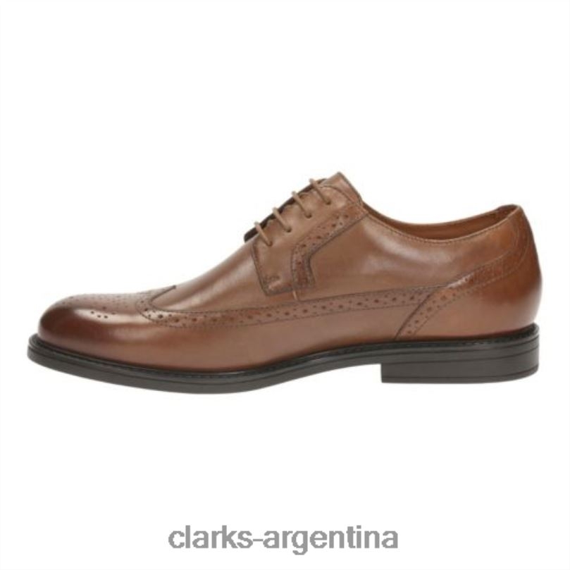 Clarks hombres 2FZPZ4462 clarks beckfield limit cuero tostado cuero marrón