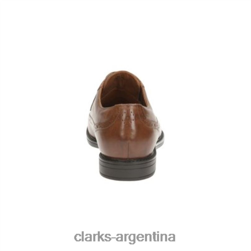 Clarks hombres 2FZPZ4462 clarks beckfield limit cuero tostado cuero marrón