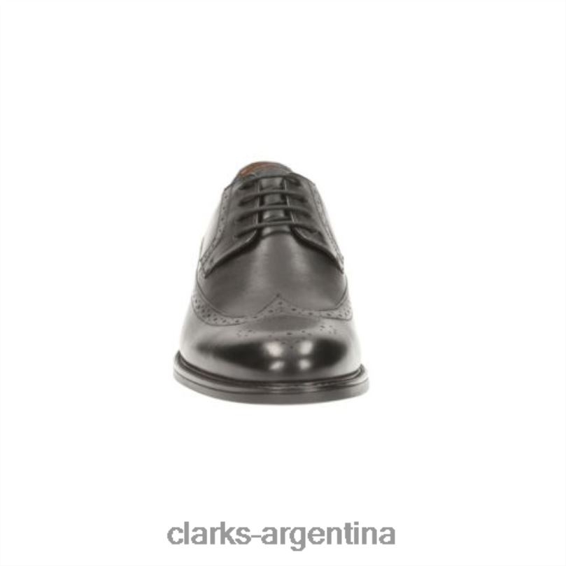 Clarks hombres 2FZPZ4464 clarks beckfield limit cuero negro cuero negro