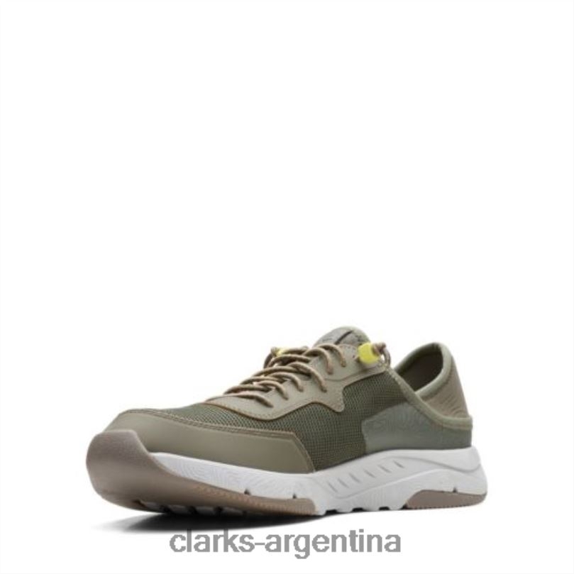 Clarks hombres 2FZPZ4465 clarks oliva combi davis bajos combinación de oliva