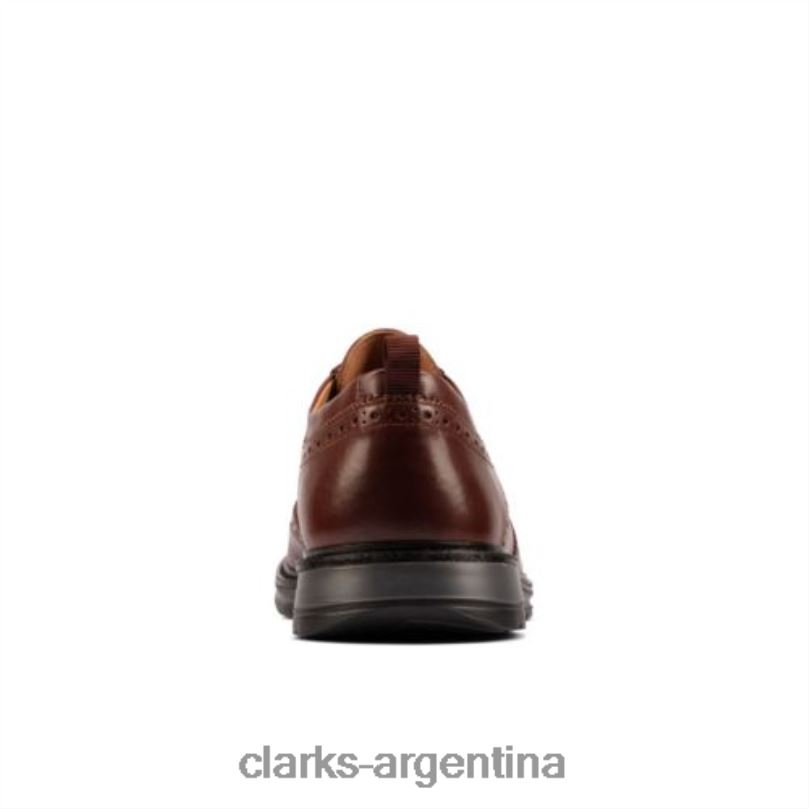 Clarks hombres 2FZPZ4475 Clarks Chantry Wing de cuero tostado oscuro cuero bronceado oscuro