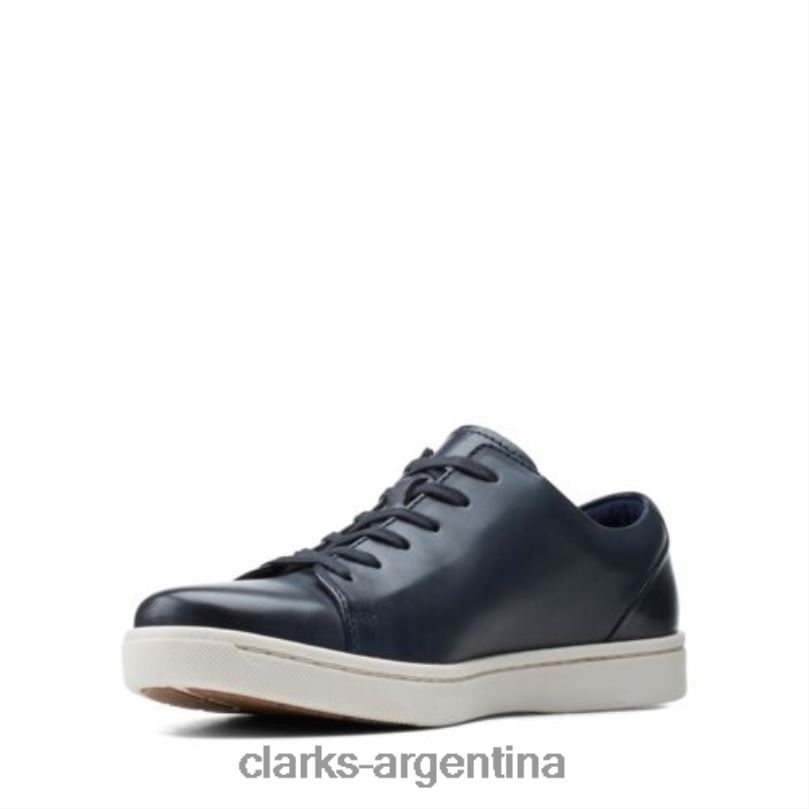 Clarks hombres 2FZPZ4485 kitna lo clarks cuero azul marino cuero azul marino