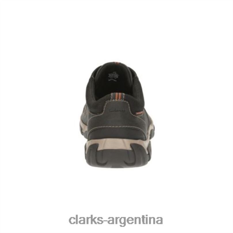 Clarks hombres 2FZPZ4503 clarks walbeck edge cuero negro cuero negro