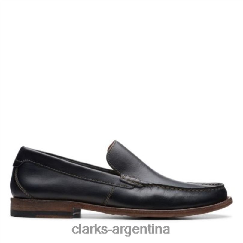 Clarks hombres 2FZPZ4507 clarks pace barnes cuero negro cuero negro