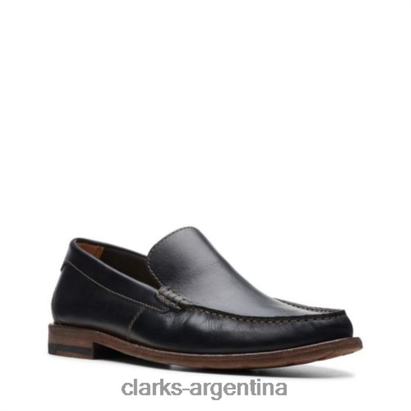 Clarks hombres 2FZPZ4507 clarks pace barnes cuero negro cuero negro