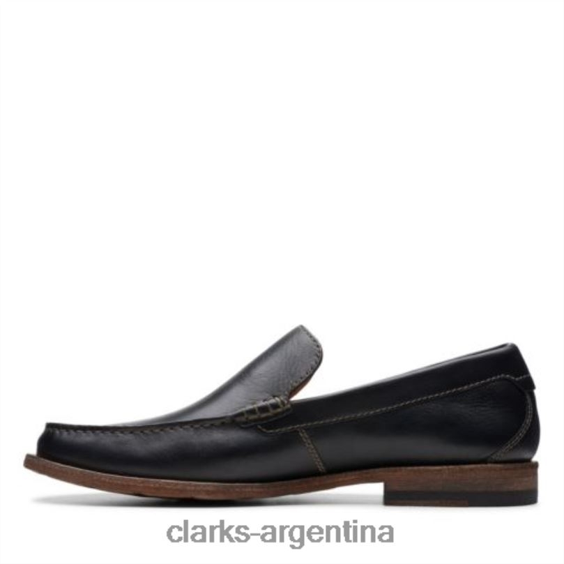 Clarks hombres 2FZPZ4507 clarks pace barnes cuero negro cuero negro